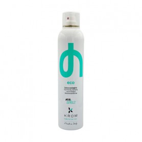 Эко-лак для волос Krom Eco-Friendly Hairspray с подсолнечным маслом и протеинами шелка, без газа, 300 мл