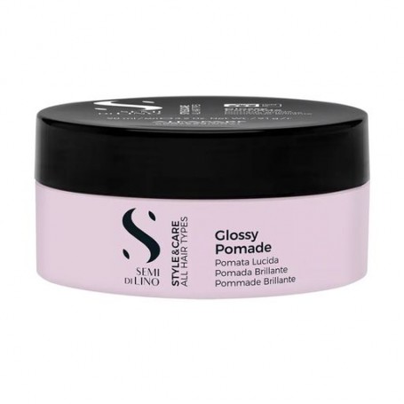 Помада для укладки волос Alfaparf Semi Di Lino Style &amp Care Glossy Pomade, 90 мл