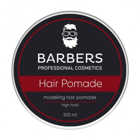 Мужская помада для волос Barbers Modeling Hair Pomade High Hold сильной фиксации, 100 мл