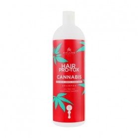 Шампунь для волос Kallos Cosmetics Hair Pro-Tox Cannabis Shampoo с маслом семян конопли, кератином и витаминным комплексом, 1 л