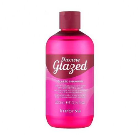 Шампунь для блеска волос Inebrya Shecare Glazed Shampoo с эффектом глазирования, 300 мл