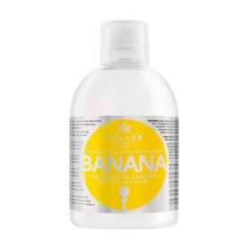 Шампунь для волос Kallos Cosmetics Banana Shampoo с мультивитаминным комплексом, 1 л