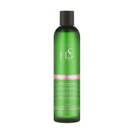 Бессульфатный восстанавливающий шампунь для волос HS Milano Perfect Keratin Regenerating Shampoo с кератином, 350 мл