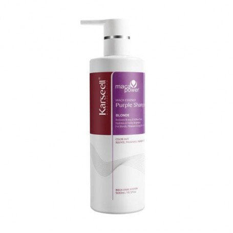 Шампунь Karseell Maca Power Maca Essence Purple Shampoo для нейтрализации желтизны светлых волос, 500 мл