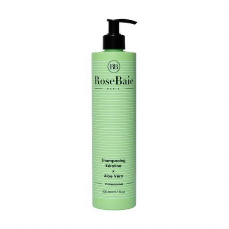Укрепляющий шампунь для волос RoseBaie Shampooing Keratine X Aloe Vera, 500 мл