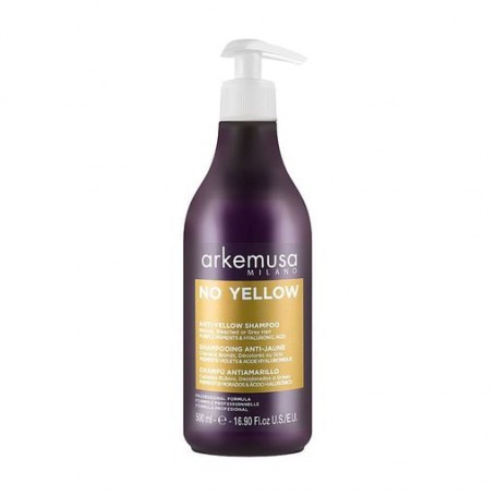 Шампунь Arkemusa No Yellow Shampoo против желтизны, для блонда, осветленных и седых волос, 500 мл