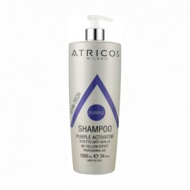 Шампунь-активатор Atricos Milano Atri-Tech Purple Activator Shampoo для зменшення ефекту жовтого кольору волосся, 1 л