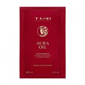 Восстанавливающий шампунь T-LAB Professional Aura Oil Duo Shampoo для сухих и поврежденных волос, 15 мл