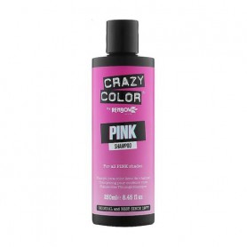 Оттеночный шампунь для волос всех оттенков розового Crazy Color Pink Shampoo, 250 мл