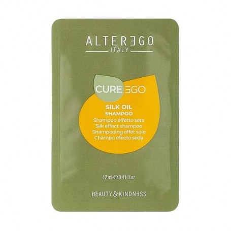 Шампунь Alter Ego CureEgo Silk Oil Shampoo для непослушных волос, 12 мл