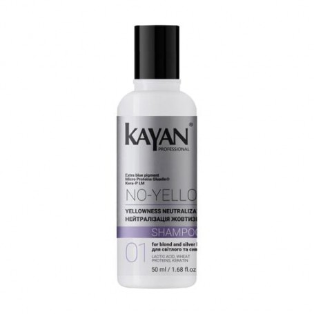 Шампунь Kayan Professional No-Yellow Shampoo для нейтрализации желтизны волос, 50 мл