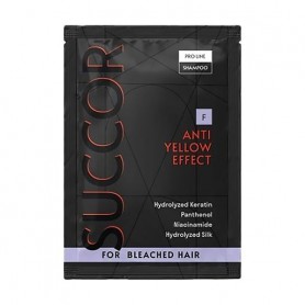Шампунь Succor Anti Yellow Effect Shampoo от желтизны, для осветленных волос, 10 мл