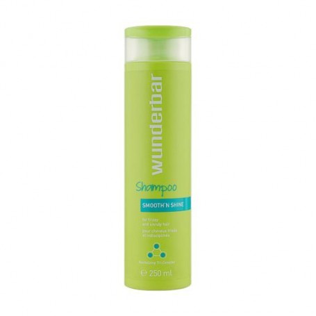 Разглаживающий шампунь Wunderbar Smooth'N Shine Shampoo для блеска вьющихся и непослушных волос, 250 мл