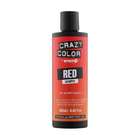 Оттеночный шампунь для волос всех оттенков красного Crazy Color Red Shampoo, 250 мл