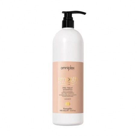 Щелочной шампунь FarmaVita Omniplex Smooth Experience Pre-Treat Shampoo для глубокой очистки волос, 1 л