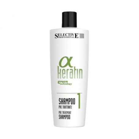 Шампунь для волос Selective Professional Alpha Keratin 1 Pre-Treatment Shampoo, 500 мл