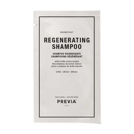 Восстанавливающий шампунь Previa Reconstruct Regenerating Shampoo для ломких волос, 10 мл