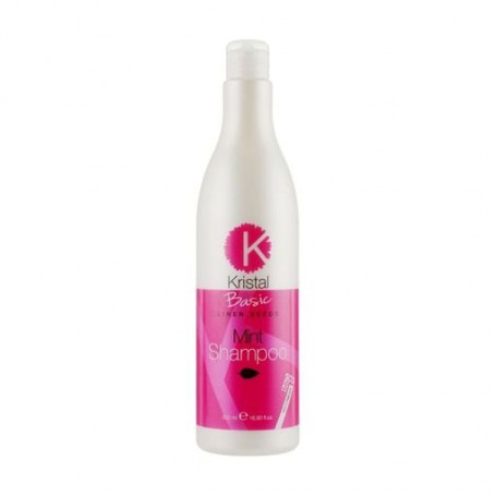 Шампунь для волос BBcos Kristal Basic Linen Seeds Mint Shampoo с экстрактом мяты, 500 мл