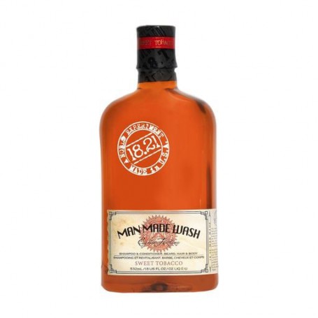 Мужской шампунь, гель для душа и кондиционер 3 в 1 18.21 Man Made Wash, Sweet Tobacco, 532 мл
