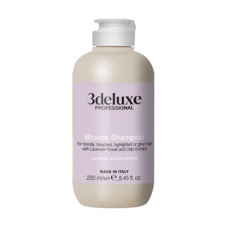 Шампунь 3DeLuXe Blonde Shampoo для светлых, осветленных и седых волос, 250 мл