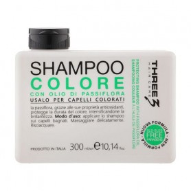 Шампунь Faipa Roma Three Hair Care Protecting Shampoo для окрашенных волос, с маслом пассифлоры, 300 мл