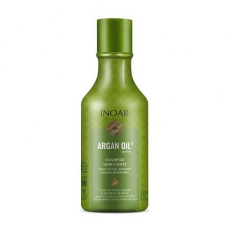 Бессульфатный шампунь для волос Inoar Argan Oil Shampoo с аргановым маслом, 250 мл