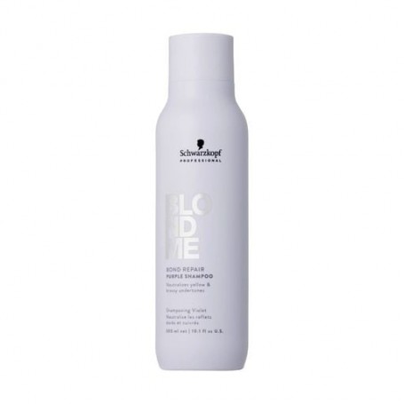 Фиолетовый шампунь Schwarzkopf Professional BlondMe Bond Repair Purple Shampoo для светлых волос, 300 мл
