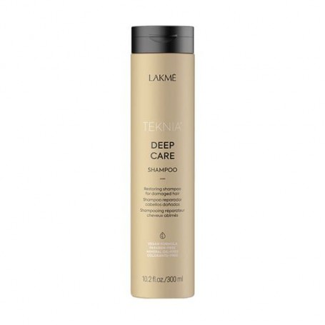 Восстанавливающий шампунь Lakme Teknia Deep Care Shampoo для поврежденных и сухих волос, 300 мл