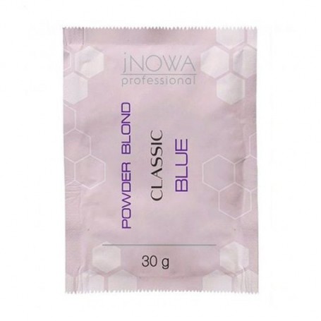 Осветляющая пудра для волос jNOWA Professional Blond Classic Powder Lightener с антижелтым эффектом, синяя, 30 г