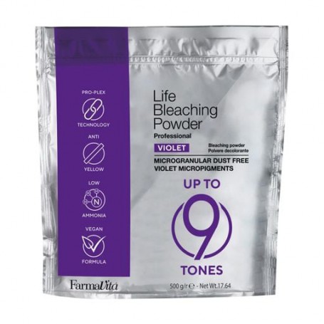 Пудра для осветления волос FarmaVita Life Bleaching Powder, Violet, 500 г