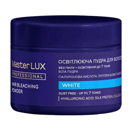 Осветляющая пудра для волос Master LUX Professional Hair Bleaching Powder, White, 200 г