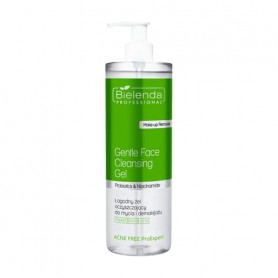 Нежный очищающий гель для лица Bielenda Professional Acne Free Pro Expert Gentle Face Cleansing Gel, 500 г