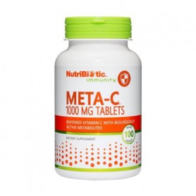 Буферизованный витамин С с метаболитами NutriBiotic Immunity Meta-C 1000 мг, 100 веганских таблеток