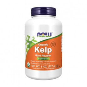 Бурые морские водоросли NOW Foods Organic Kelp Pure Powder, в порошке, 227 г