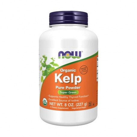 Бурые морские водоросли NOW Foods Organic Kelp Pure Powder, в порошке, 227 г