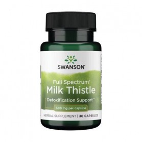 Расторопша Swanson Full Spectrum Milk Thistle 500 мг, 30 капсул
