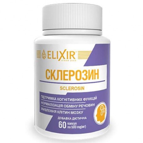 Комплекс для профилактики работы головного мозга Elixir Sklerosin 60 Caps (1261819)