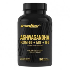 Натуральная добавка для спорта IronFlex Ashwadandha KSM-66 + Magnez 90 Veg Caps (1327106)