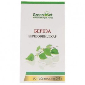 Урологический препарат GreenSet Береза - Березовый Лекарь 90 таблеток (1095652)