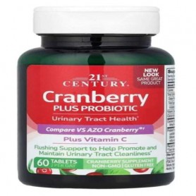 Клюква 21st Century Cranberry Plus Probiotic 60 Tabs (1031364)