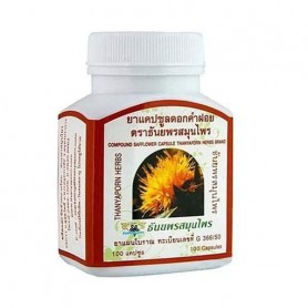 Комплекс для профилактики давления и кровообращения Thanyaporn Herbs Compound Safflower Capsule 100 Caps (1109564)
