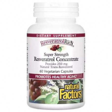 Ресвератрол Natural Factors Resveratrol Rich Super Strength Resveratrol Concentrate 60 Veg Caps (1005589)