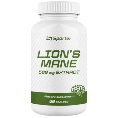 Натуральная добавка для спорта Sporter Lions Mane 500 mg 60 Tabs (1069474)