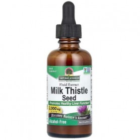 Расторопша Nature's Answer Milk Thistle Seed, Fluid Extract, Alcohol-Free 2000 mg 60 ml /30 servings/ (1032441)