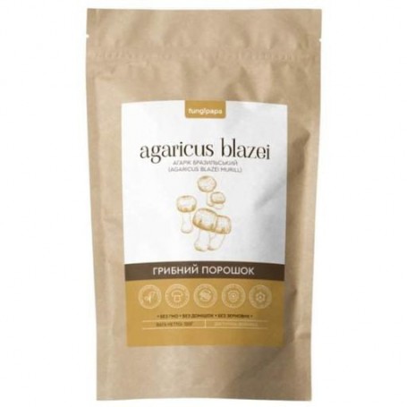 Грибной комплекс Fungipapa Агарик Бразильский (Agaricus blazei Murill) - грибной порошок 120 г /60 порций/ (1030681)