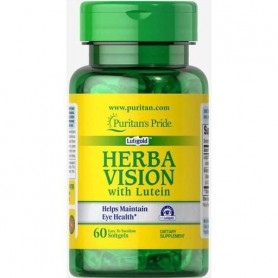 Комплекс для профілактики зору Puritan's Pride Herbavision with Lutein and Bilberry 6 mg 60 Softgels (875102)