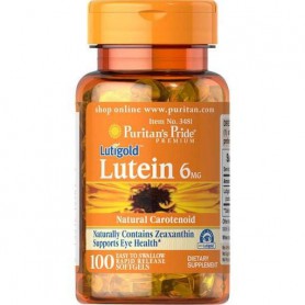 Комплекс для профилактики зрения Puritan's Pride Lutigold Lutein 6 mg 100 Softgels (865768)