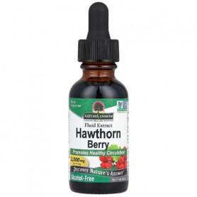Комплекс для профилактики нервной системы Nature's Answer Hawthorn Berry 2000 mg Alcohol-Free 30 ml /15 servings/ (973545)
