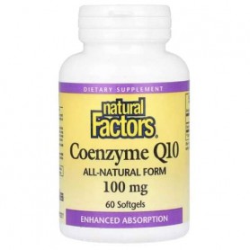 Коэнзим Natural Factors Coenzyme Q10 100 mg 60 Softgels (929297)