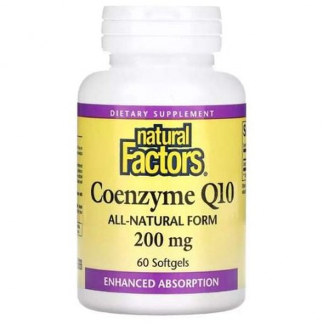 Коэнзим Natural Factors Coenzyme Q10 200 mg 60 Softgels (929300)